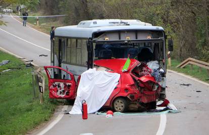 Sudarili se autobus i automobil u Istri, poginuo je vozač auta