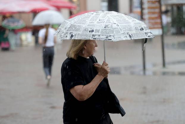 Ljetna kiša u Zagrebu