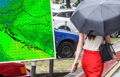 Prognoza za ovaj tjedan: Kiša, kiša pa još malo kiše. A onda u srijedu nova hladna fronta