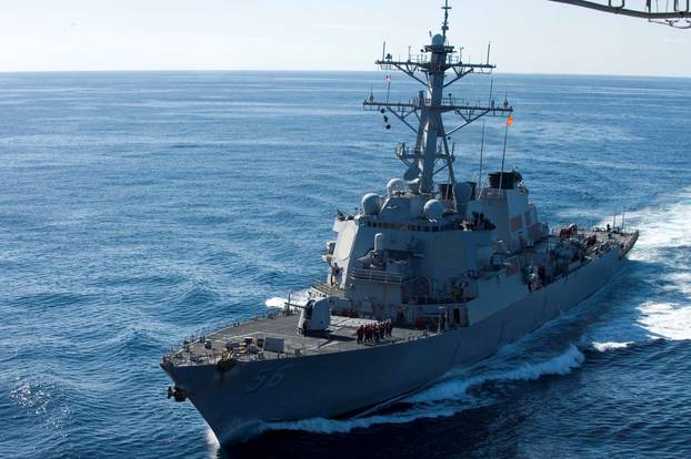 FILE PHOTO: U.S. Navy handout photo of the USS John S. McCain at sea