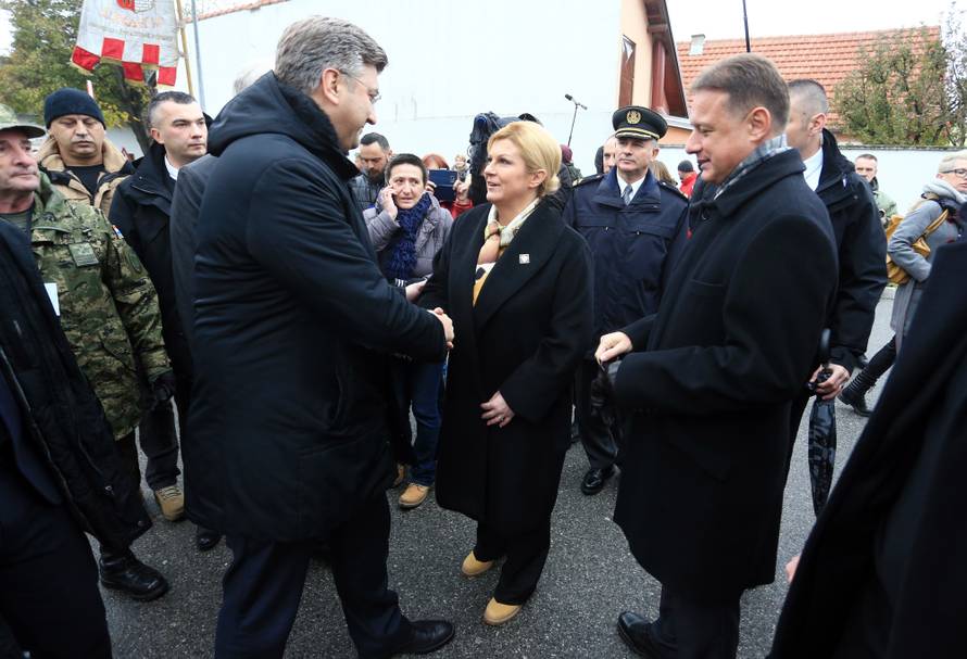 Predsjednica stigla u čizmama kakve su nosili hrabri branitelji