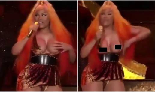 Kratka haljinica je popustila: Nicki Minaj ispale su grudi...