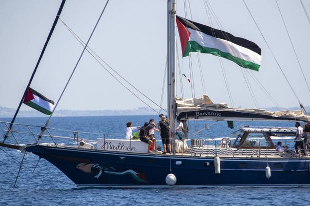 Greta Thunberg Joins Freedom Flotilla Aid Ship for Gaza in Italy