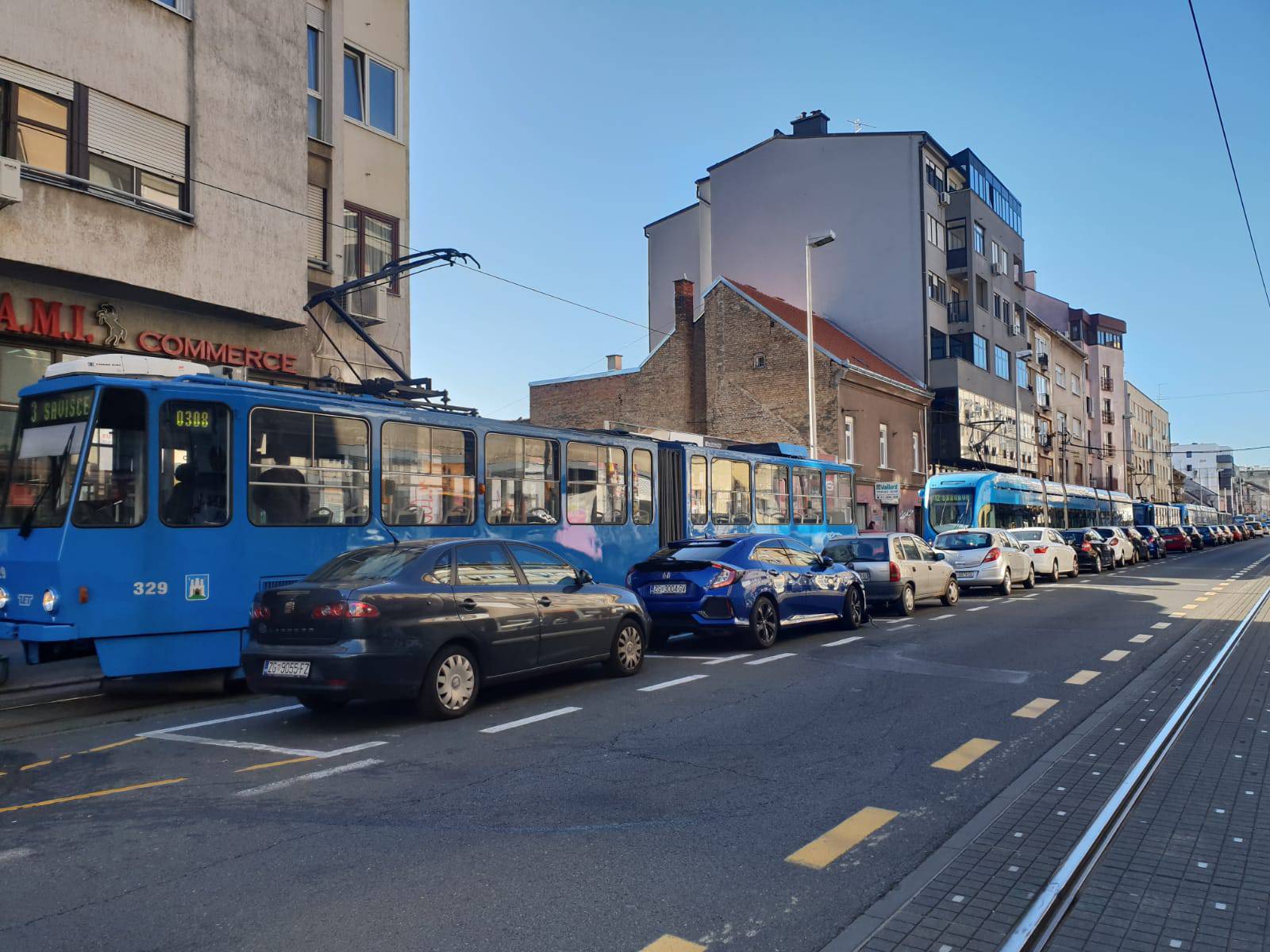 Sudari u Tratinskoj i na Ilici: Tramvajski promet u zastoju...