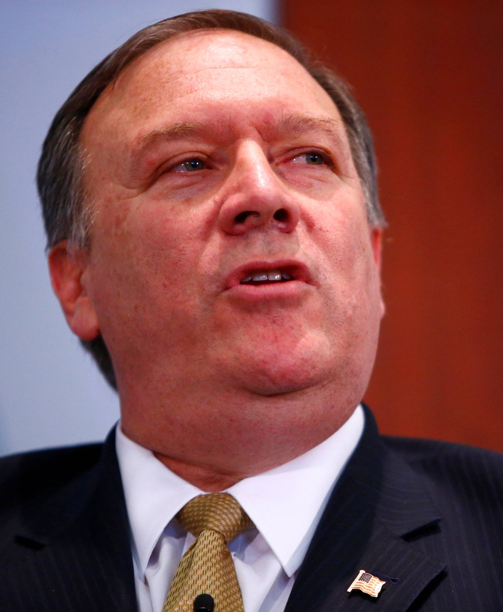 Central Intelligence Agency Director Mike Pompeo speaks at The Center for Strategic and International Studies in Washington