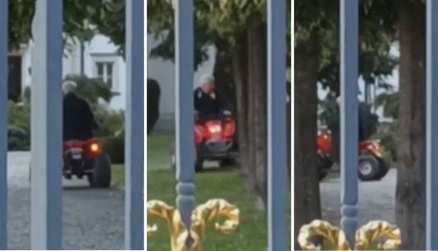 Gazda se u Kulmerovim dvorima vozika u minijaturnom autiću...