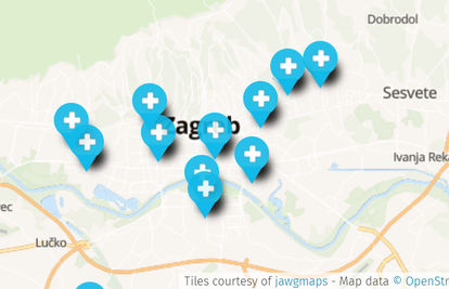 Pogledajte kartu: Evo na kojih 12 lokacija u Zagrebu možete dobiti rezultat testa u 15 minuta