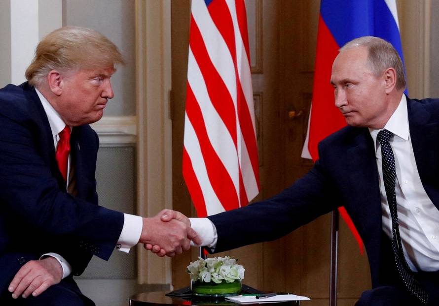 FILE PHOTO: rump-Putin summit in Helsinki