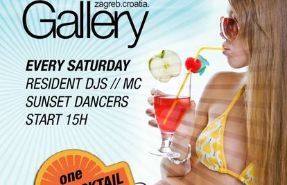 Ove subote dođite u Gallery na Zagreb bash after beach party
