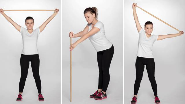 Top 6 vježbi sa štapom koje će ojačati leđa i popraviti držanje