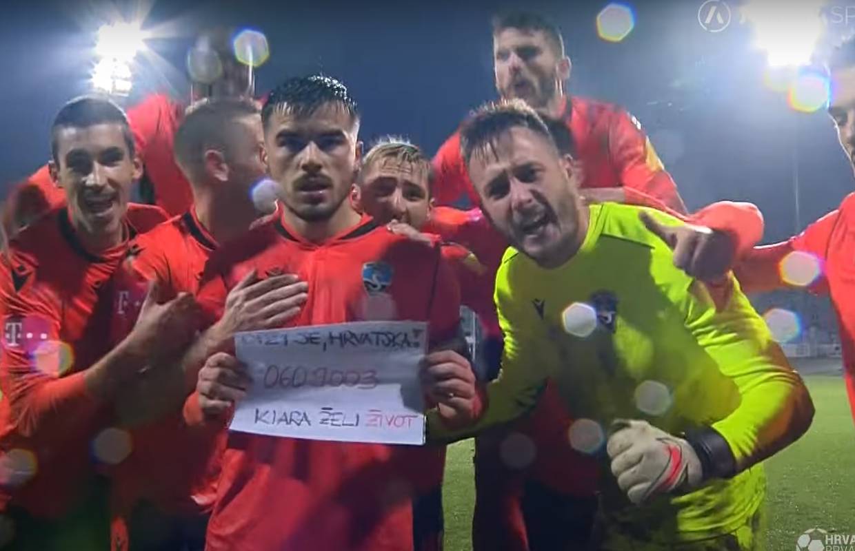 VIDEO Veliko srce Šibenčana: Ćurić slavio uz poruku za Kiaru