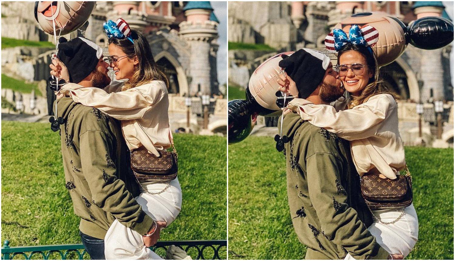 Ćaleta-Car i djevojka uživaju u Disneylandu: Ljubili se u parku