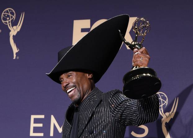 71st Primetime Emmy Awards - Photo Room â Los Angeles, California, U.S., September 22, 2019 - Billy Porter poses backstage with his Outstanding Lead Actor in a Drama Series for "Pose