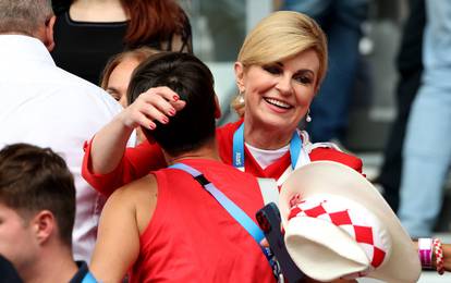 FOTO Poznati na finalu: Kolinda opet bodri Donnu, tu je i Majoli. Meč gledao i predsjednik HNS-a