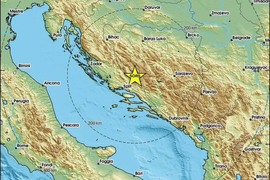 Potres magnitude 4,4 osjetio se u Splitu: 'Bilo je u&zcaron;asno, prvo se &ccaron;ula tutnjava pa je krenulo'