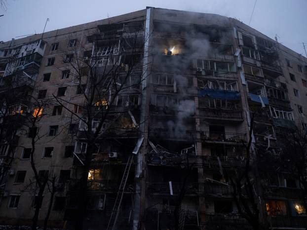 Russian air strike in Kramatorsk