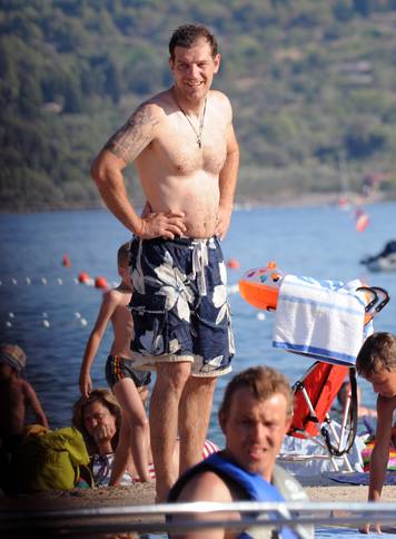ARHIVA - 2011. Srima: Slaven Bili? u&zcaron;iva u odmoru s k?eri Alanom