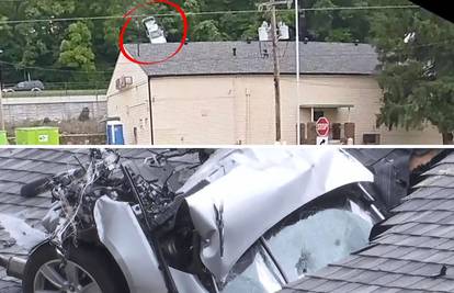 VIDEO Ne moš tu parkirat! Drugi put u tri mjeseca auto im sletio na krov: Taman smo popravljali