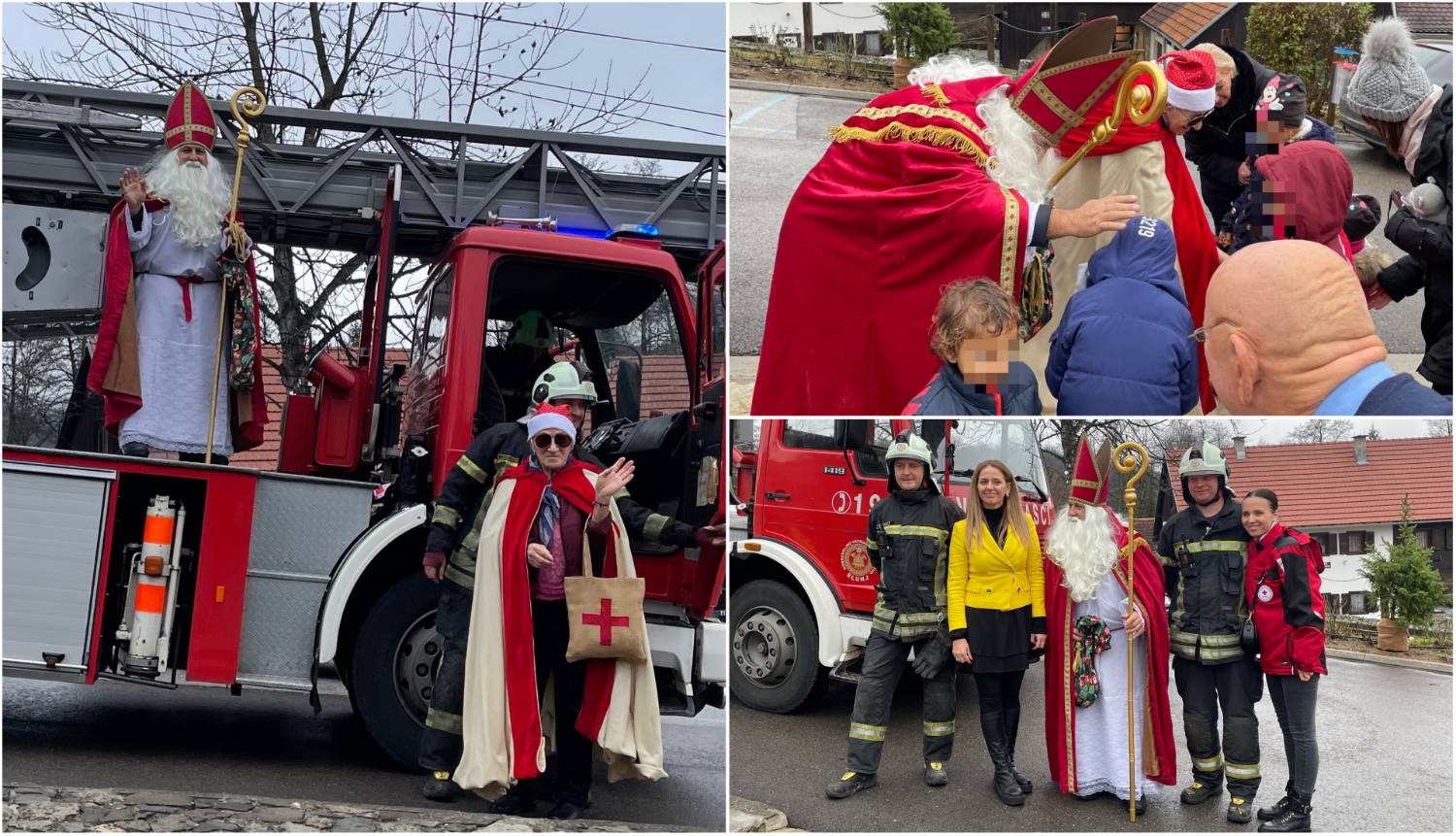 Slunjski Sveti Nikola dolazi djeci na vatrogasnim kolima: 'To smo uveli u koroni, a sad je tradicija'