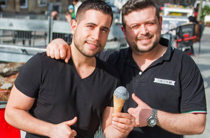 Ice cream flavour 'Concrete & asphalt'