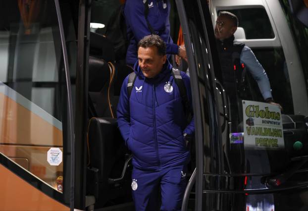 Ba&ccaron;ka Topola: Nogometa&scaron;i Dinama stigli na TSC Arenu uo&ccaron;i po&ccaron;etka utakmice protiv Maccabi Tel-Aviva