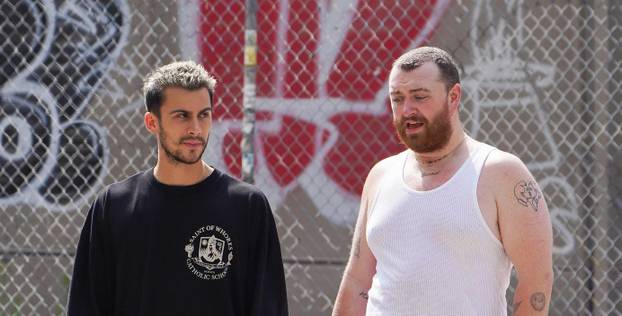 EXCLUSIVE: Sam Smith and Christian Cowan Head Out in New York City.