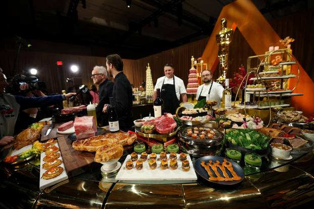 Media preview of food, beverages and decor for Governors Ball, ahead of 98th Oscars, in Los Angeles