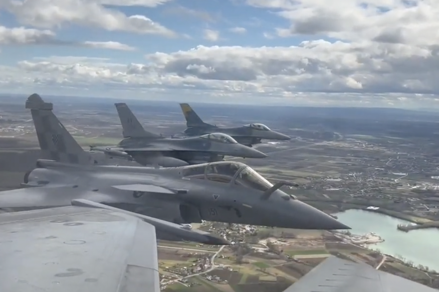 Spektakularne snimke zajedničke vježbe: Hrvatski Rafalei i američki F-16 zajedno u letačkoj akciji