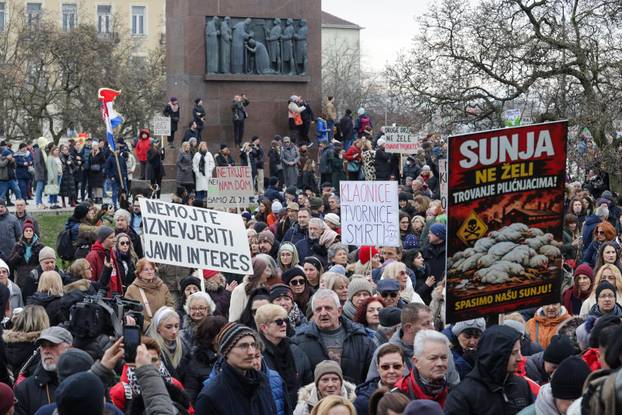Zagreb: Prosvjed protiv kompleksa industrijskih megafarmi i klaonica peradi u Sisačko-moslavačkoj županiji
