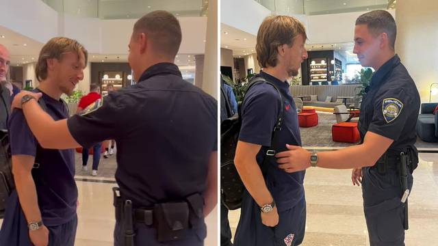 VIDEO Pogledajte susret Luke Modrića i policajca u Sheratonu