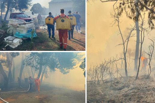 Požar na Ugljanu izbio zbog otvorenog plamena ili gorivih tvari. Morali evakuirati bolnicu