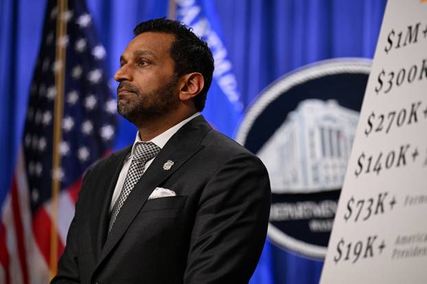 Acting U.S. Attorney General Blanche attends a press conference at the Department of Justice in Washington