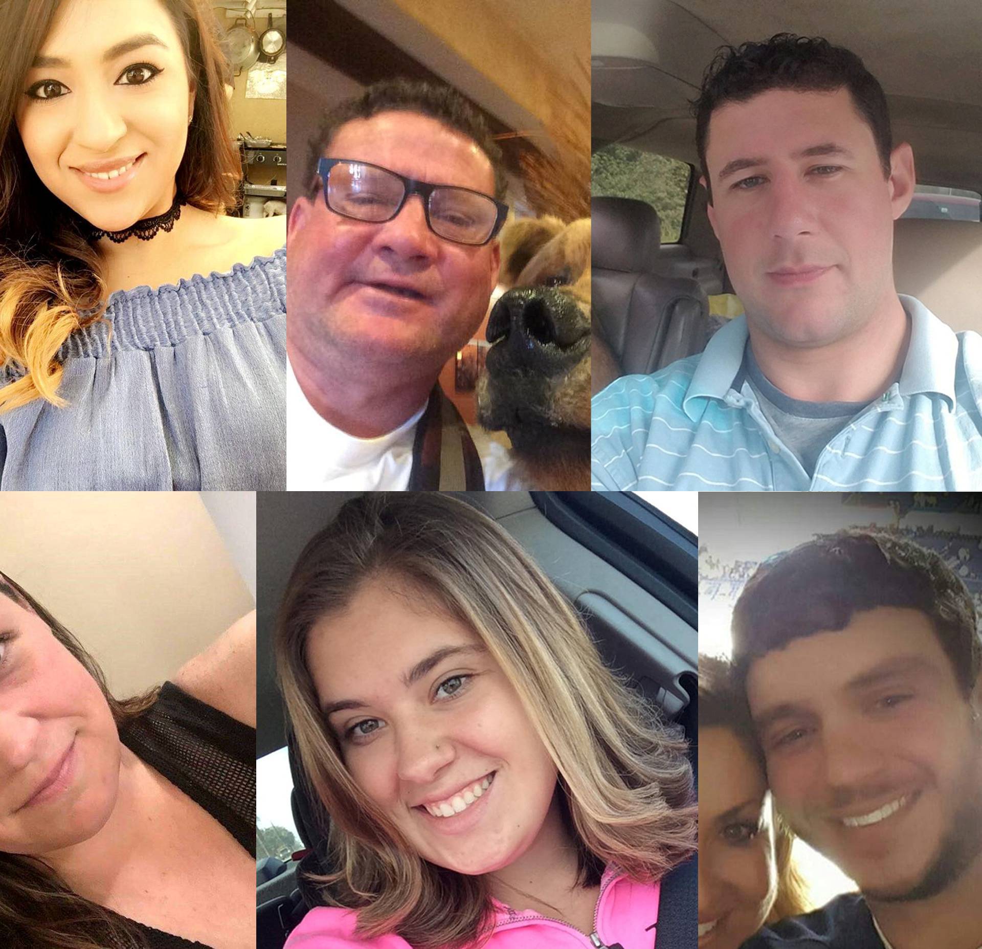 A combination photo of victims of the October 1, 2017 mass shooting at the Mandalay Bay in Las Vegas