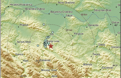 'Baš lijepo zadrma': Potres od 2,3 Richtera u Banjoj Luci...