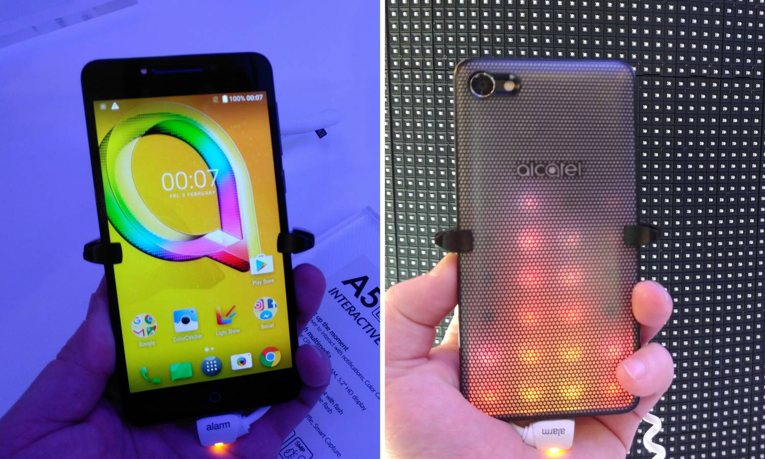 Disko telefon: Alcatel A5 LED u džep vam stavlja light-show