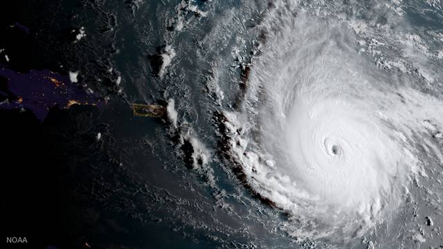 NOAA National Weather Service National Hurricane Center image of Hurricane Irma