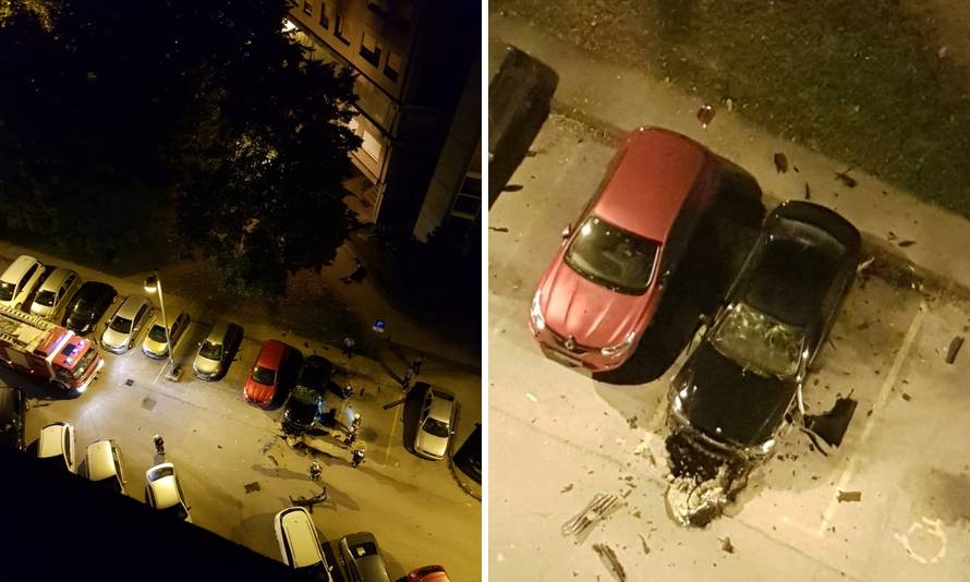 U Dugavama eksplodirao auto parkiran na invalidskom mjestu