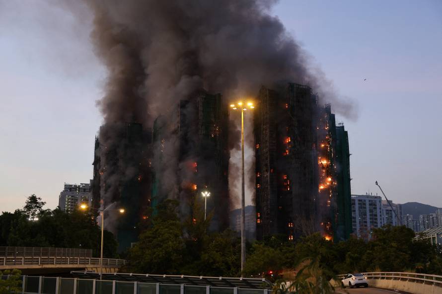 Major fire at Wang Fuk Court housing estate, in Tai Po, Hong Kong