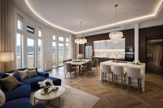 FOTO Penthouse u Maksimiru s panoramskim pogledom i 214 m² luksuza čeka kupca!