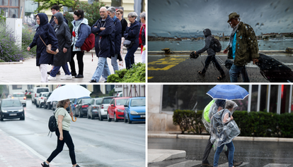 FOTO Kišno prijepodne otežalo svakodnevicu diljem Hrvatske