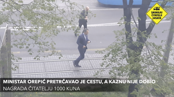 Orepić ne zna za pješački: Pretrčavao je cestu u Zagrebu