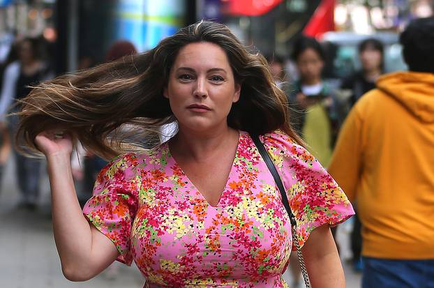 Kelly Brook out in London.