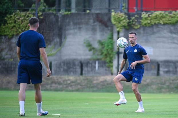 Zagreb: Trening nogometaša Dinama uoči utakmice protiv Vikinga