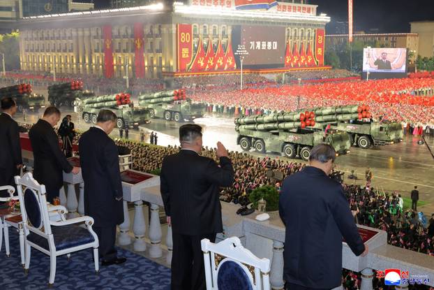 Military parade celebrating the 80th anniversary of the founding of the ruling Workers' Party of Korea (WPK), in Pyongyang