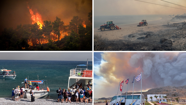 Grčka u plamenu: Evakuirali su tisuće ljudi, turiste i stanovnike skupljaju brodovima s plaža