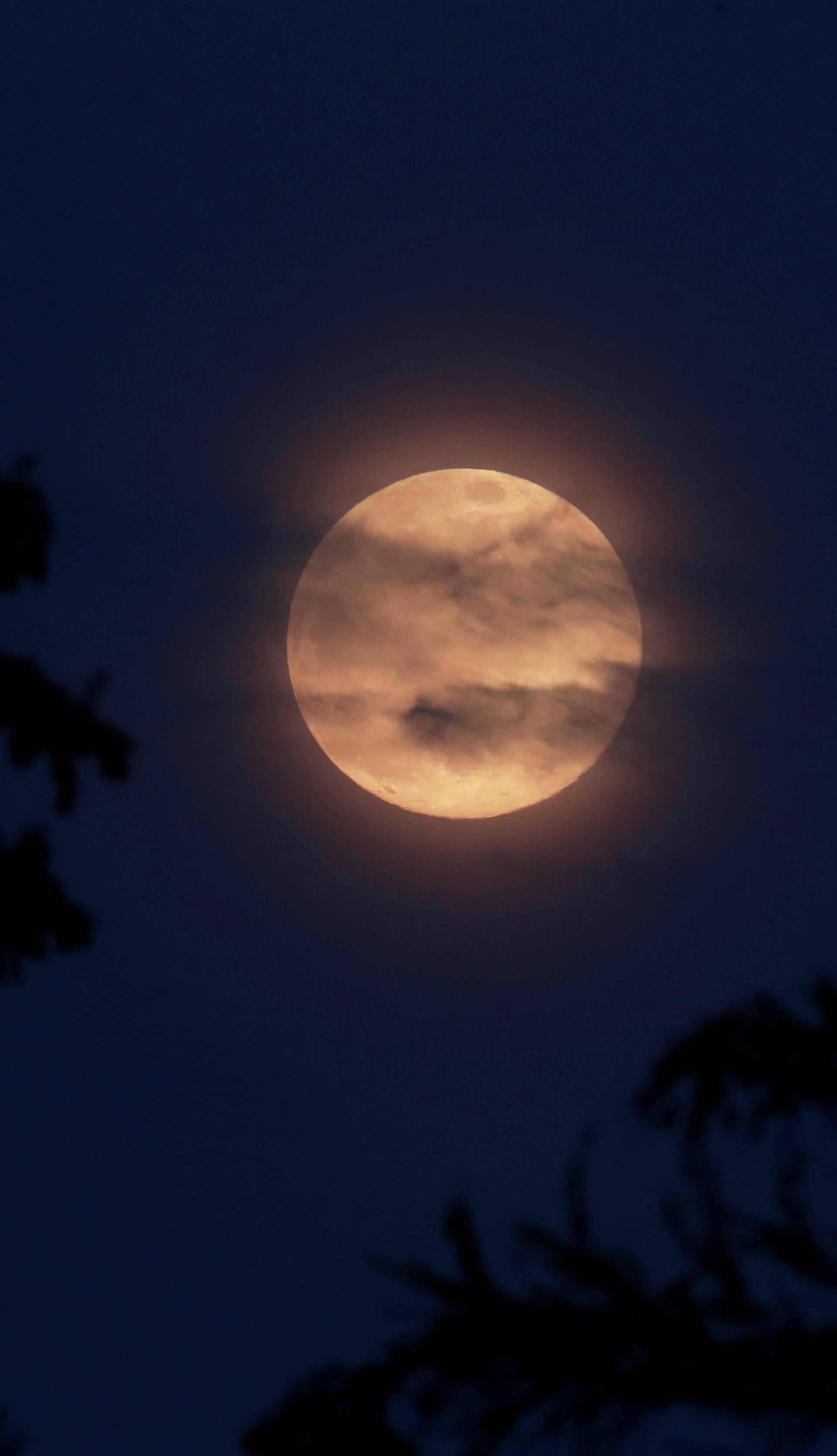 The Supermoon visible over Britain