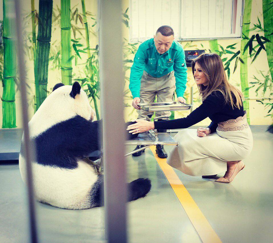 Bok, Melania, ja sam Gu Gu: Prvu damu oduševila je panda