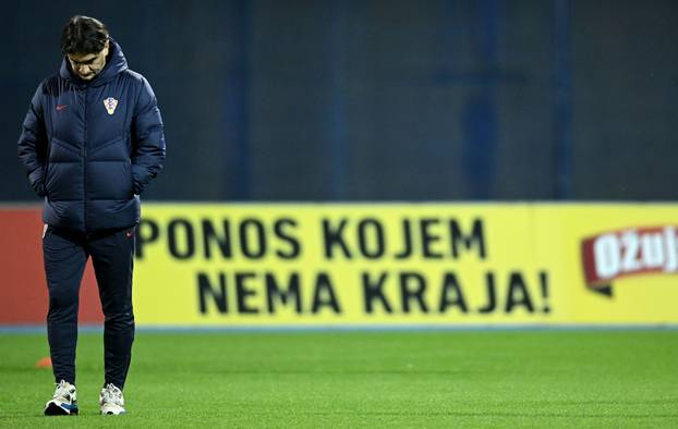 Zagreb: Trening nogometne reprezentacije prije utakmice protiv Latvije