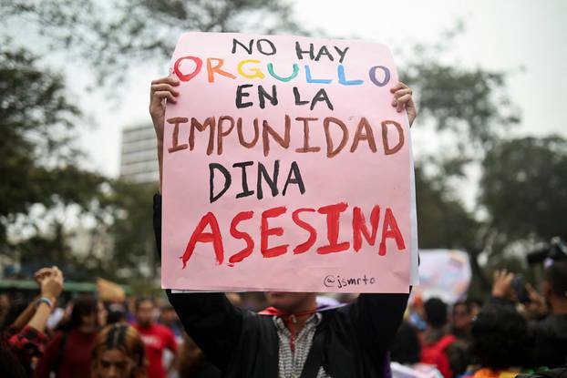 Protest by LGBT community groups in Lima