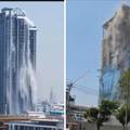 U Bangkoku se uru&scaron;io neboder u izgradnji. Izlili se bazeni s vrha zgrada: To je kao vodopad!